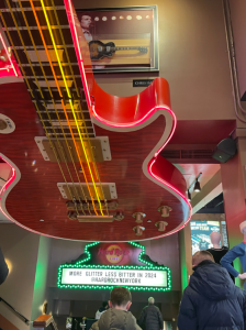 Inside Hard Rock Cafe Times Square
