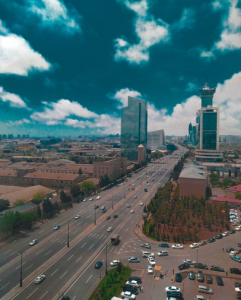 Baku aerial shot 