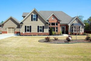 nice house with a lawn