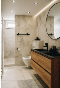 glossy bathroom