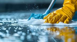 yellow glove cleaning